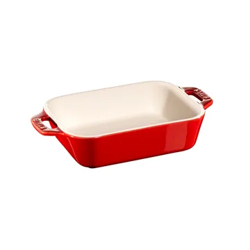 Staub rechthoekige ovenvorm 14x11 cm - rood - STAUB