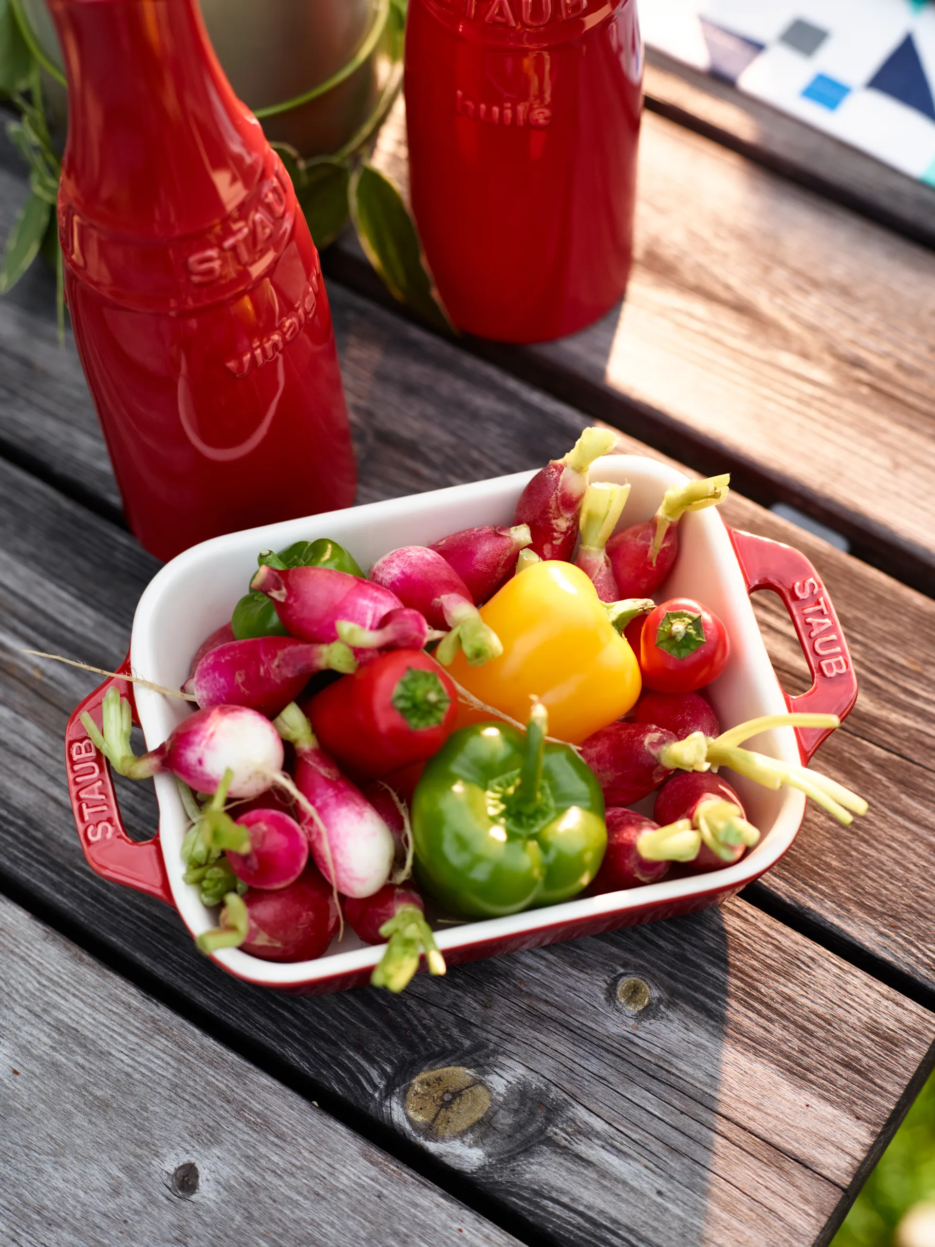 Staub rechthoekige ovenvorm 14x11 cm, rood STAUB