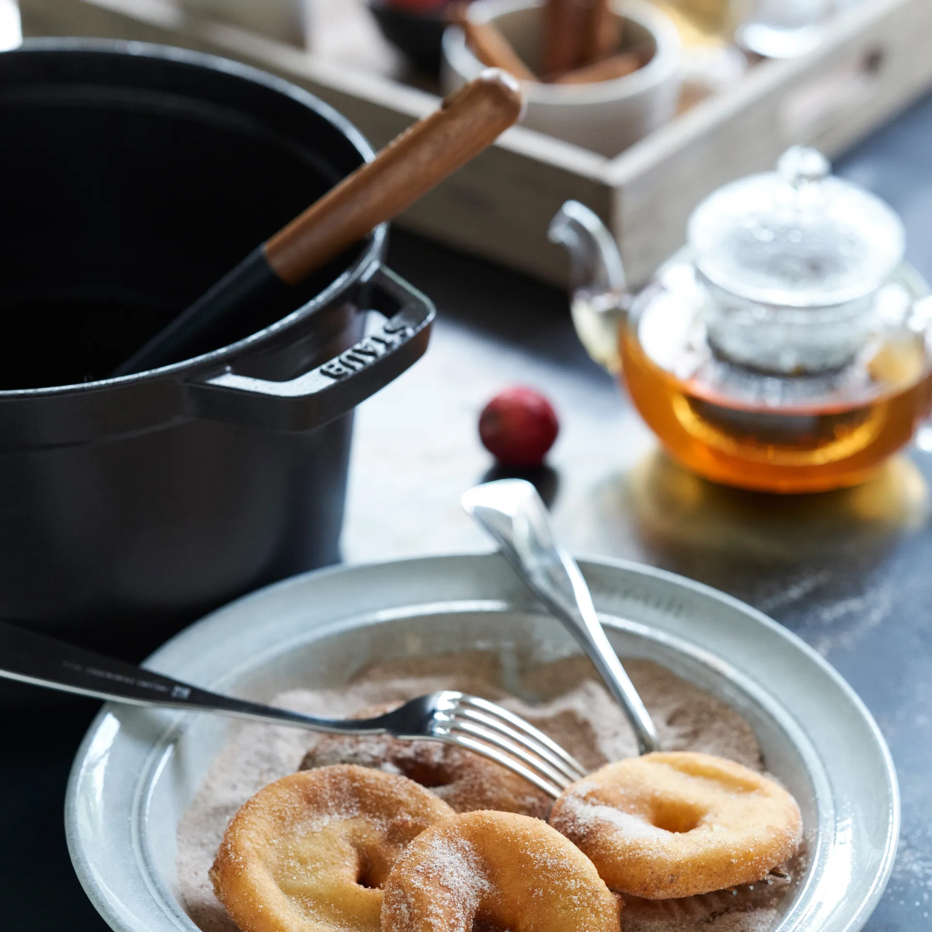 Staub ronde braadpan hoog model 4,8 L, Matzwart STAUB