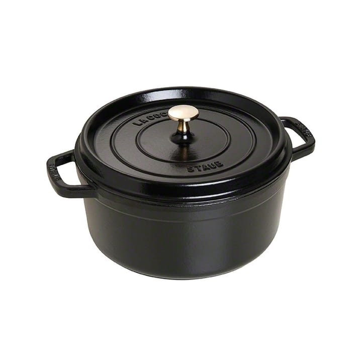 Staub ronde braadpan van gietijzer 5,2 l - zwart - STAUB