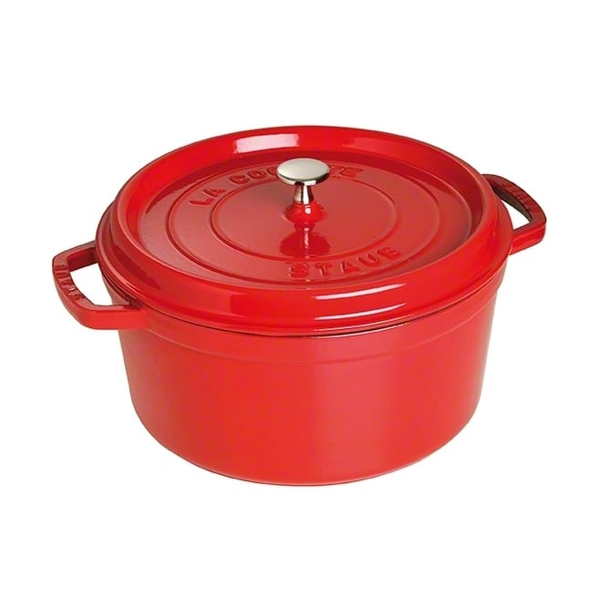 Staub ronde braadpan van gietijzer 6,7 l - rood - STAUB