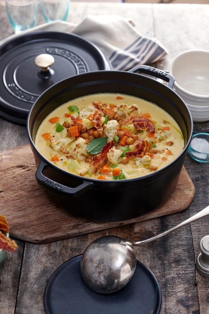 Staub ronde braadpan van gietijzer 6,7 l, zwart STAUB