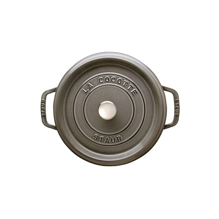 Staub ronde gietijzeren pan 3,8 l, grijs STAUB