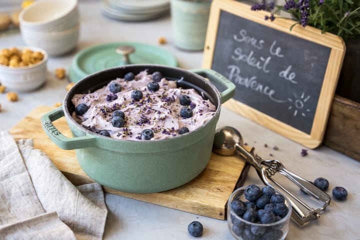 Staub ronde gietijzeren pan 3,8 l, Salie STAUB