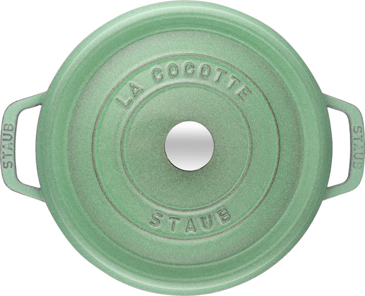 Staub ronde gietijzeren pan 3,8 l, Salie STAUB