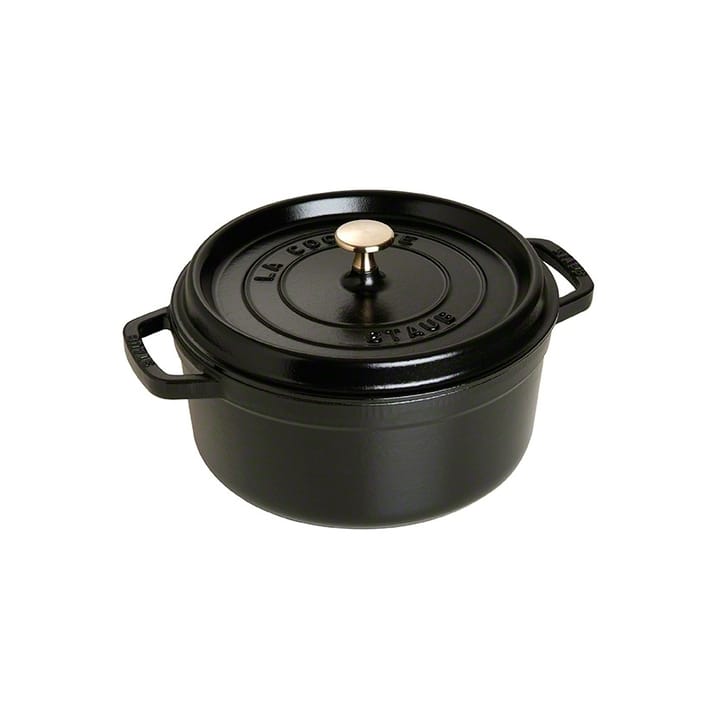 Staub ronde gietijzeren pan 3,8 l - zwart - STAUB