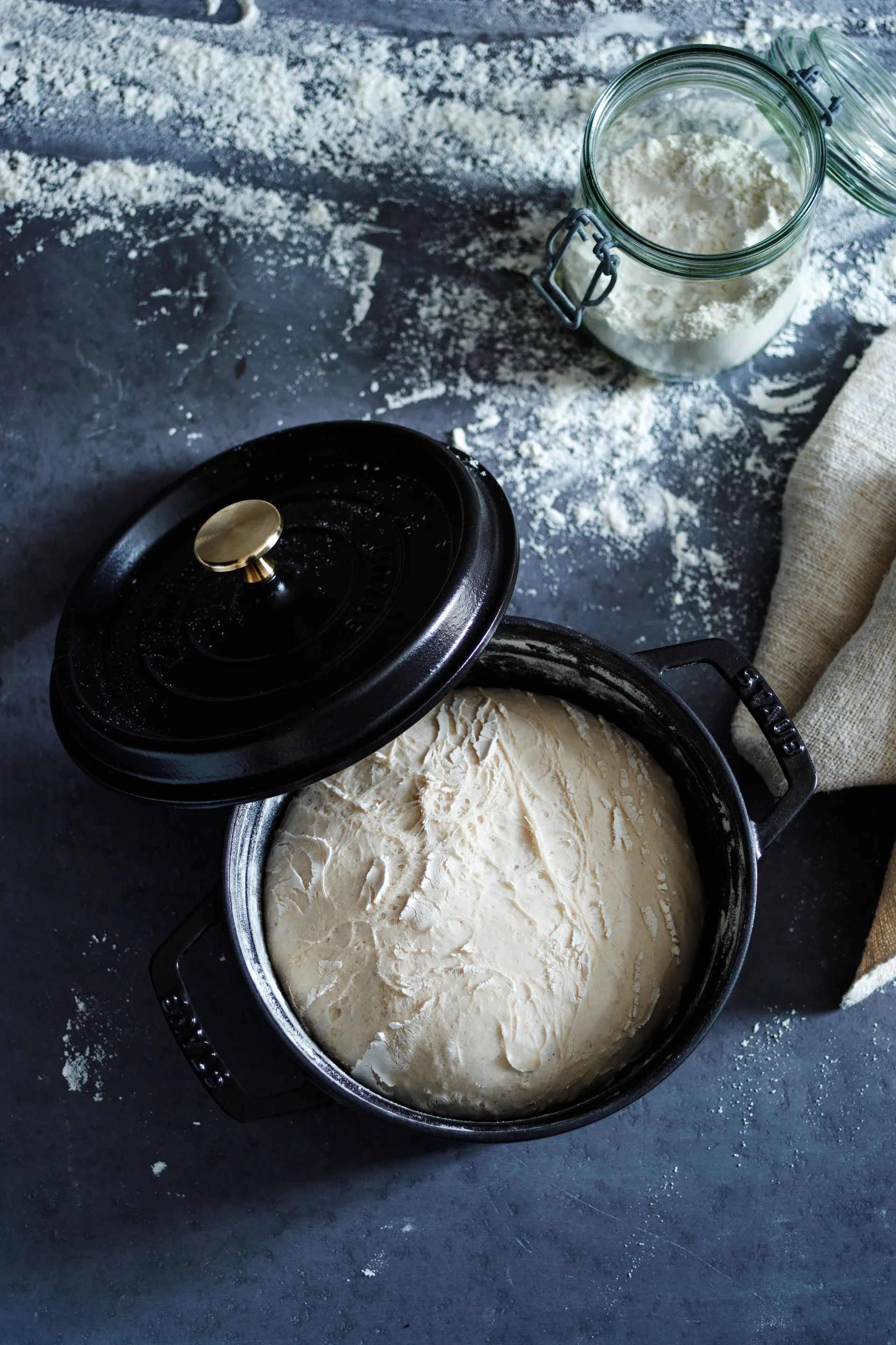 Staub ronde gietijzeren pan 3,8 l, zwart STAUB