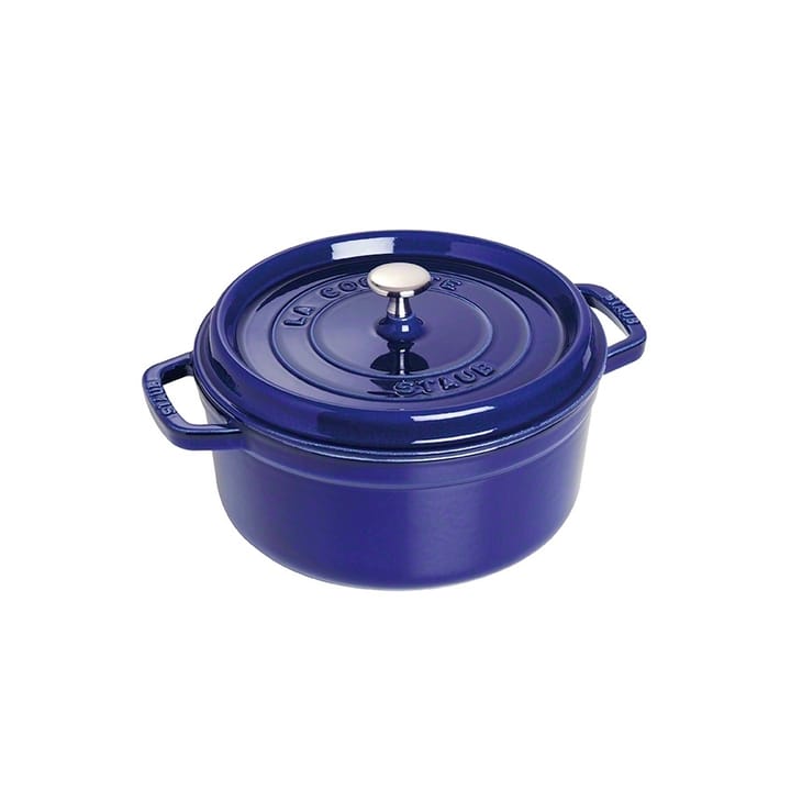 Staub ronde gietijzeren pan, drie lagen emaille 3,8 l - donkerblauw - STAUB