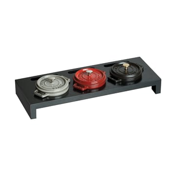 Staub serveerhouder voor 3 mini potten - Zwart - STAUB
