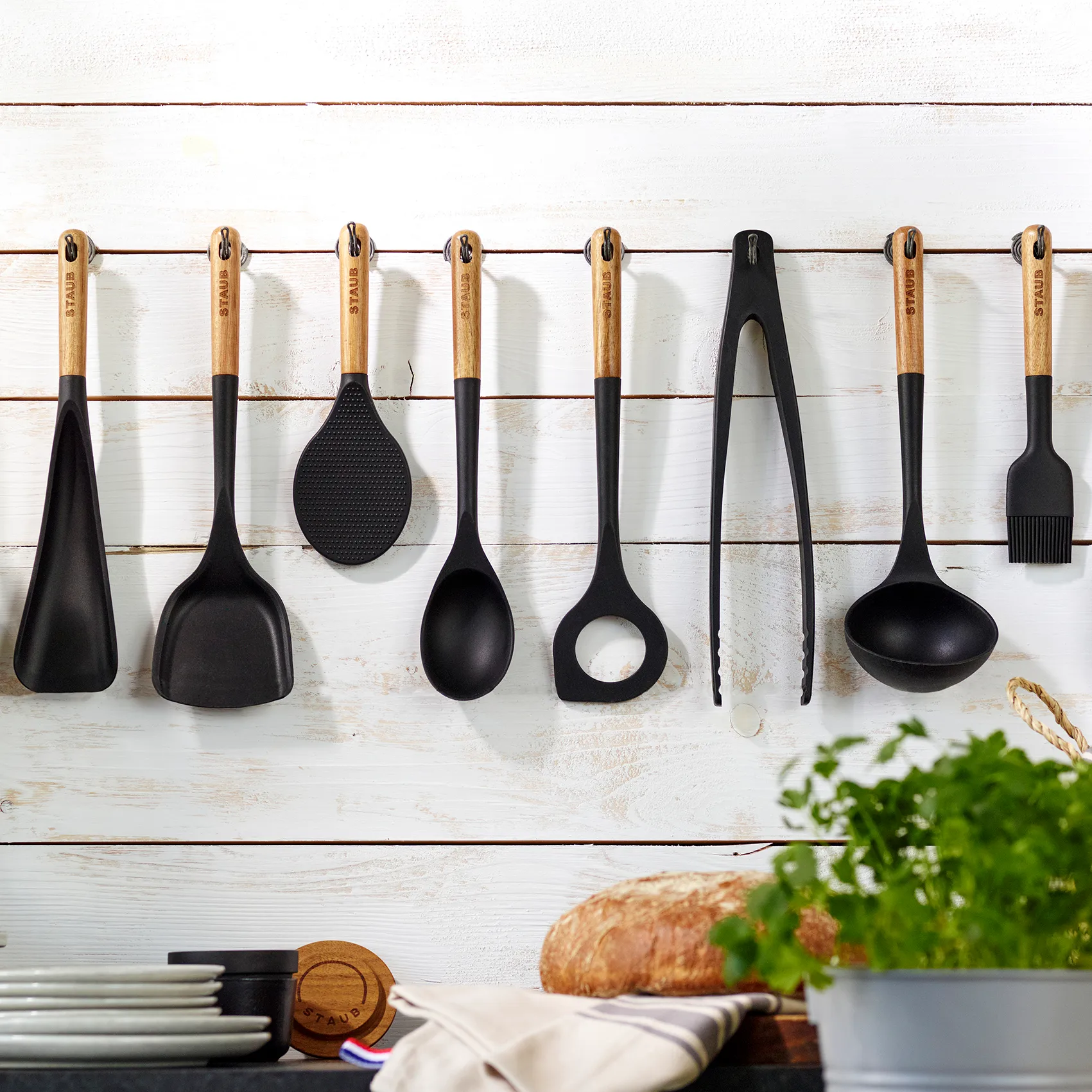 Staub Siliconen kookgerei, 11, zwart