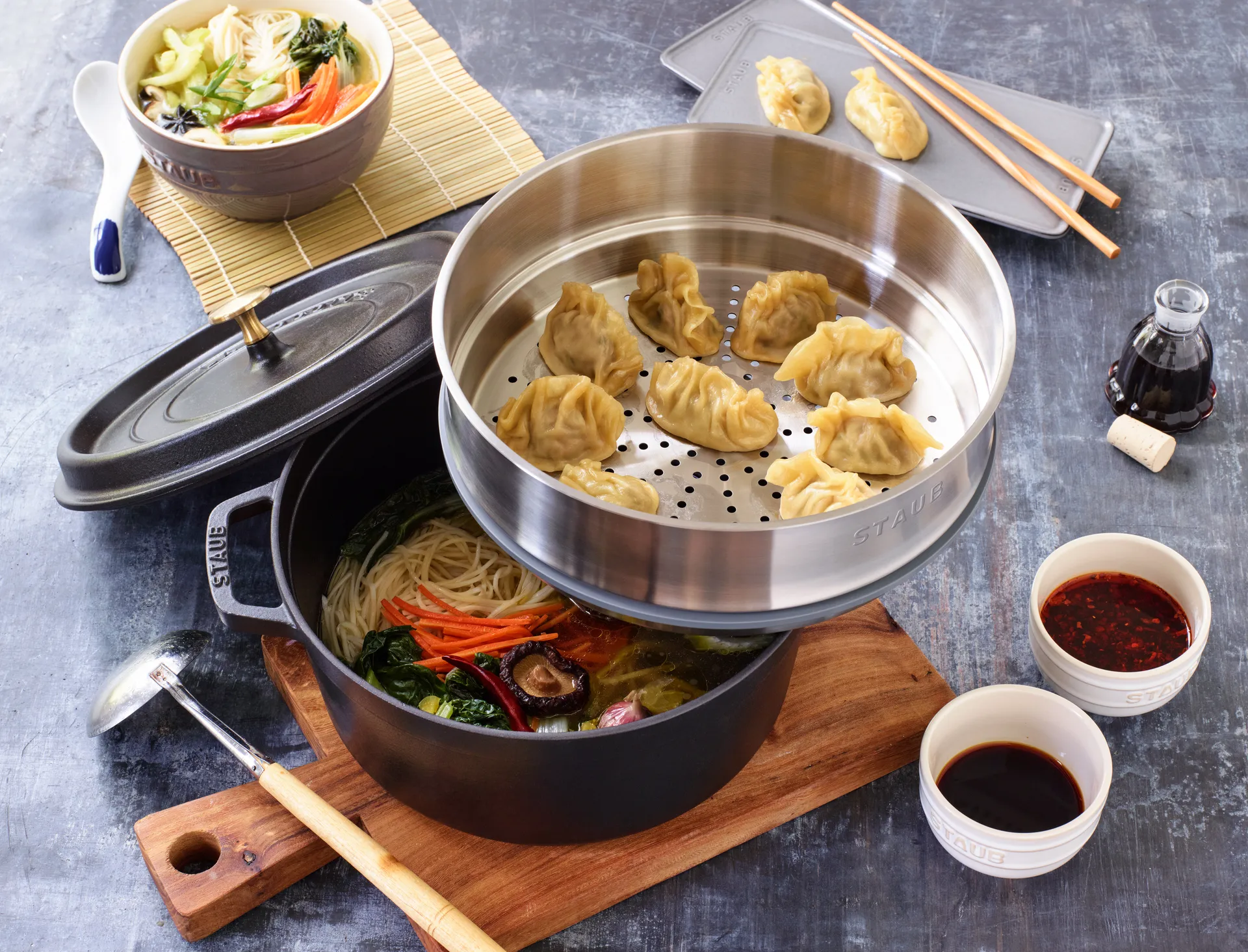 Staub stoominzet voor pan Ø26 cm, Roestvrij staal STAUB