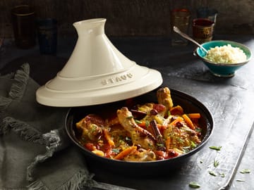 Staub Tagine gietijzer zwart-beige - 20 cm - STAUB