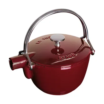 Staub theepot gietijzer rond 1,15 L - Granaatrood - STAUB