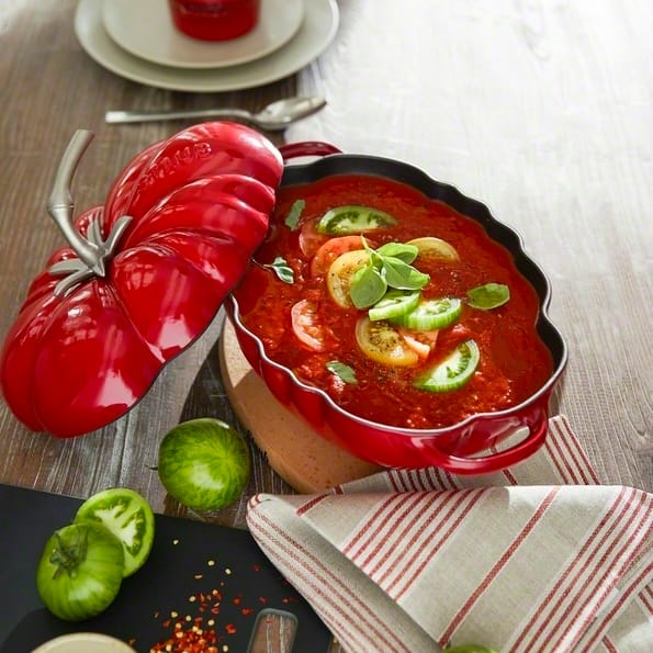 Staub tomaat braadpan van gietijzer 2,9 l, rood STAUB