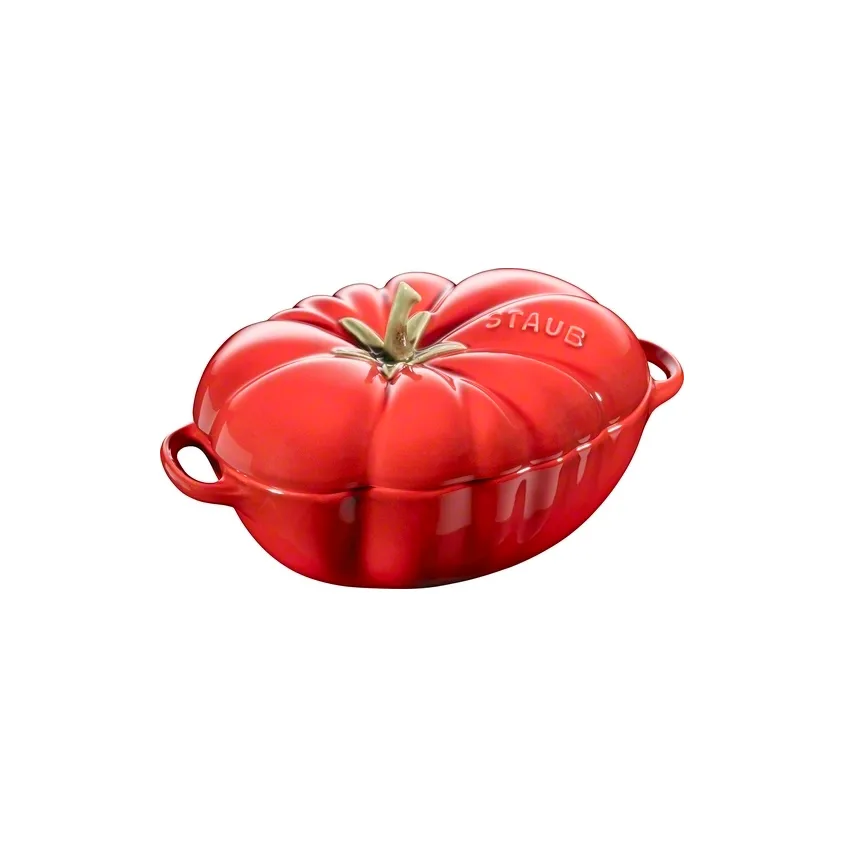 STAUB Staub tomaten pannetje van aardewerk 0,5 l rood