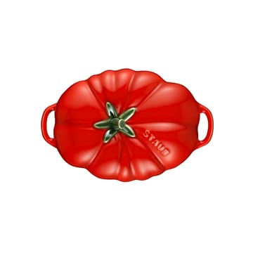 Staub tomaten pannetje van aardewerk 0,5 l - rood - STAUB