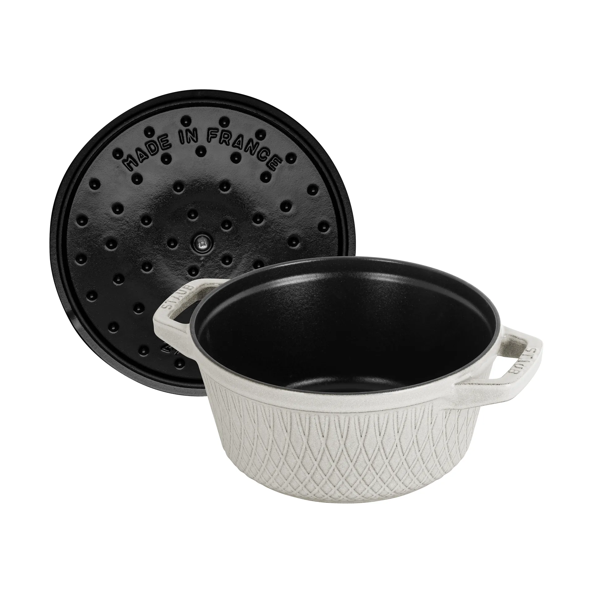 Staub Twister La Cocotte braadpan 4 L, White truffel STAUB
