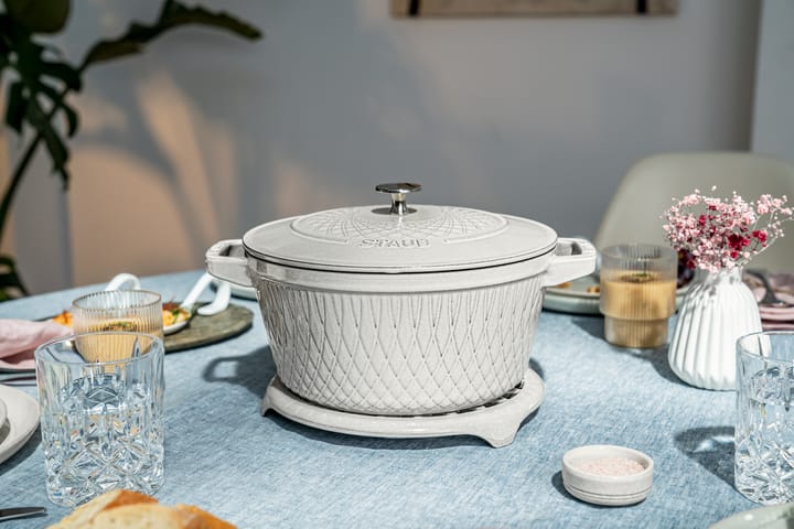 Staub Twister La Cocotte braadpan 4 L, White truffel STAUB