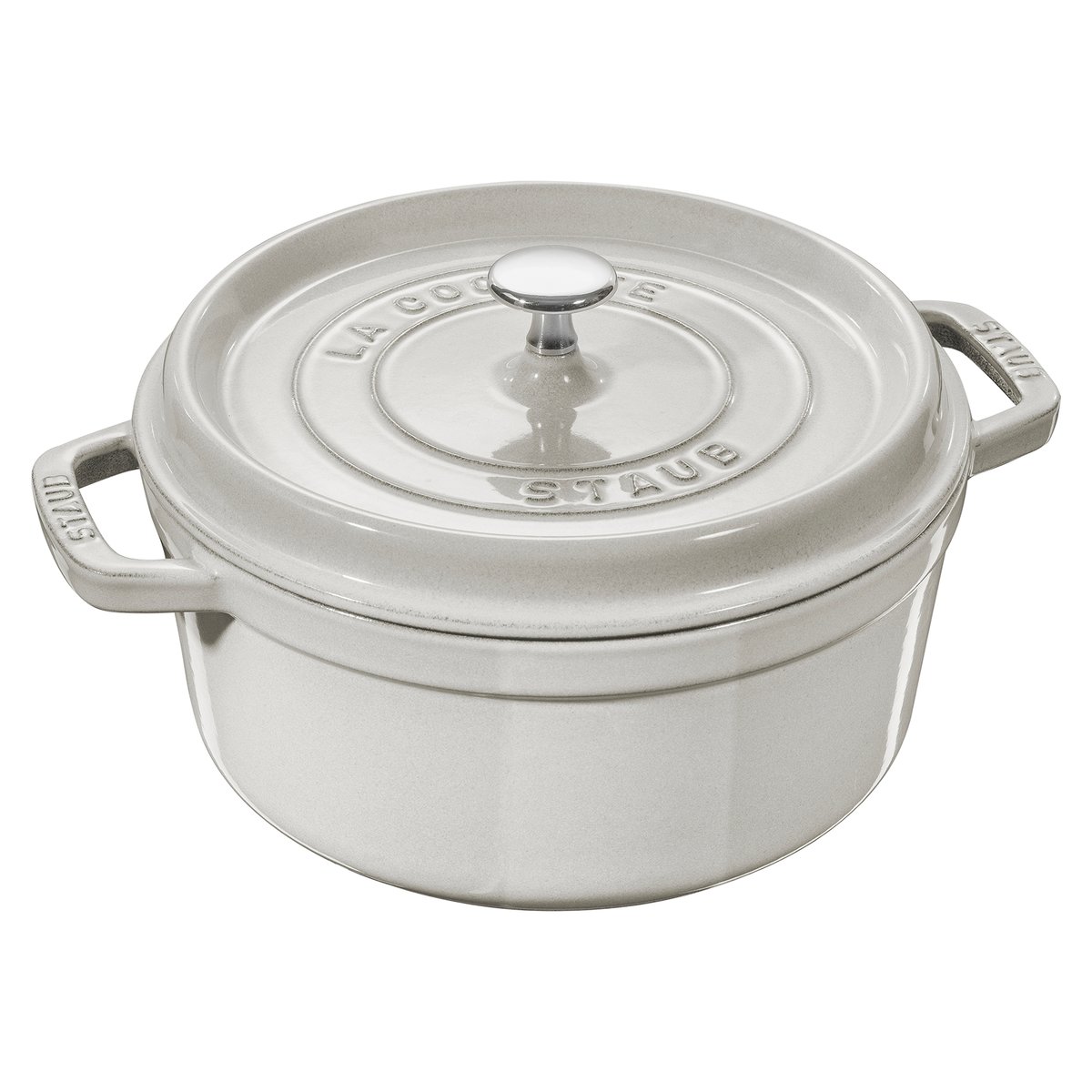 Staub White Truffle stoofpan 5,2 l | Scandinavisch Interieur | Stoofpannen | Wit