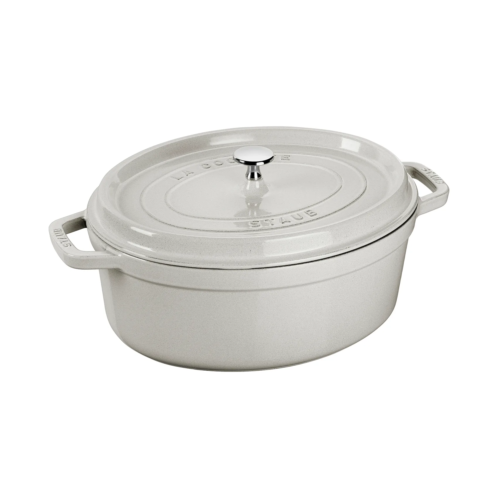 Staub White Truffle stoofpan ovaal, 2,35 l STAUB