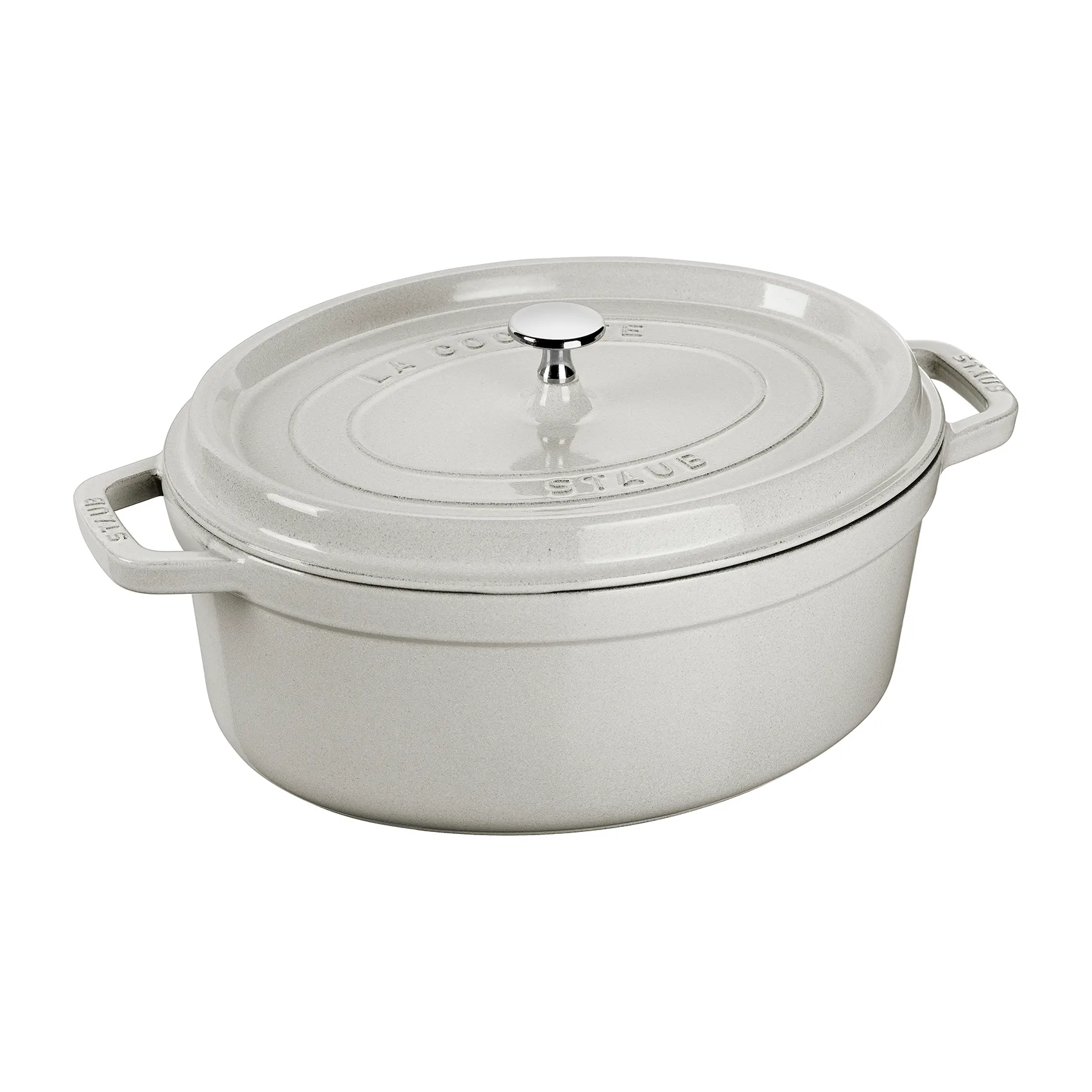 Staub White Truffle stoofpan ovaal, 3,2 l STAUB
