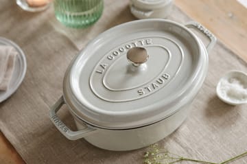 Staub White Truffle stoofpan ovaal - 4,2 l - STAUB