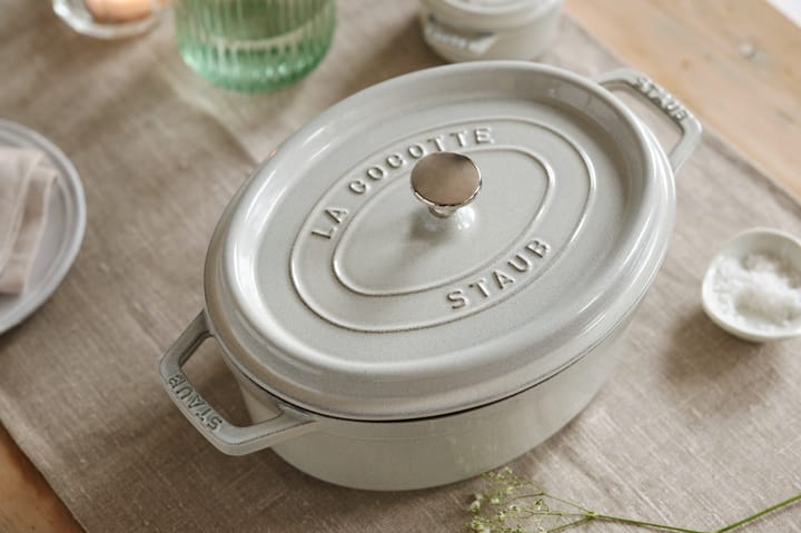Staub White Truffle stoofpan ovaal, 4,2 l STAUB