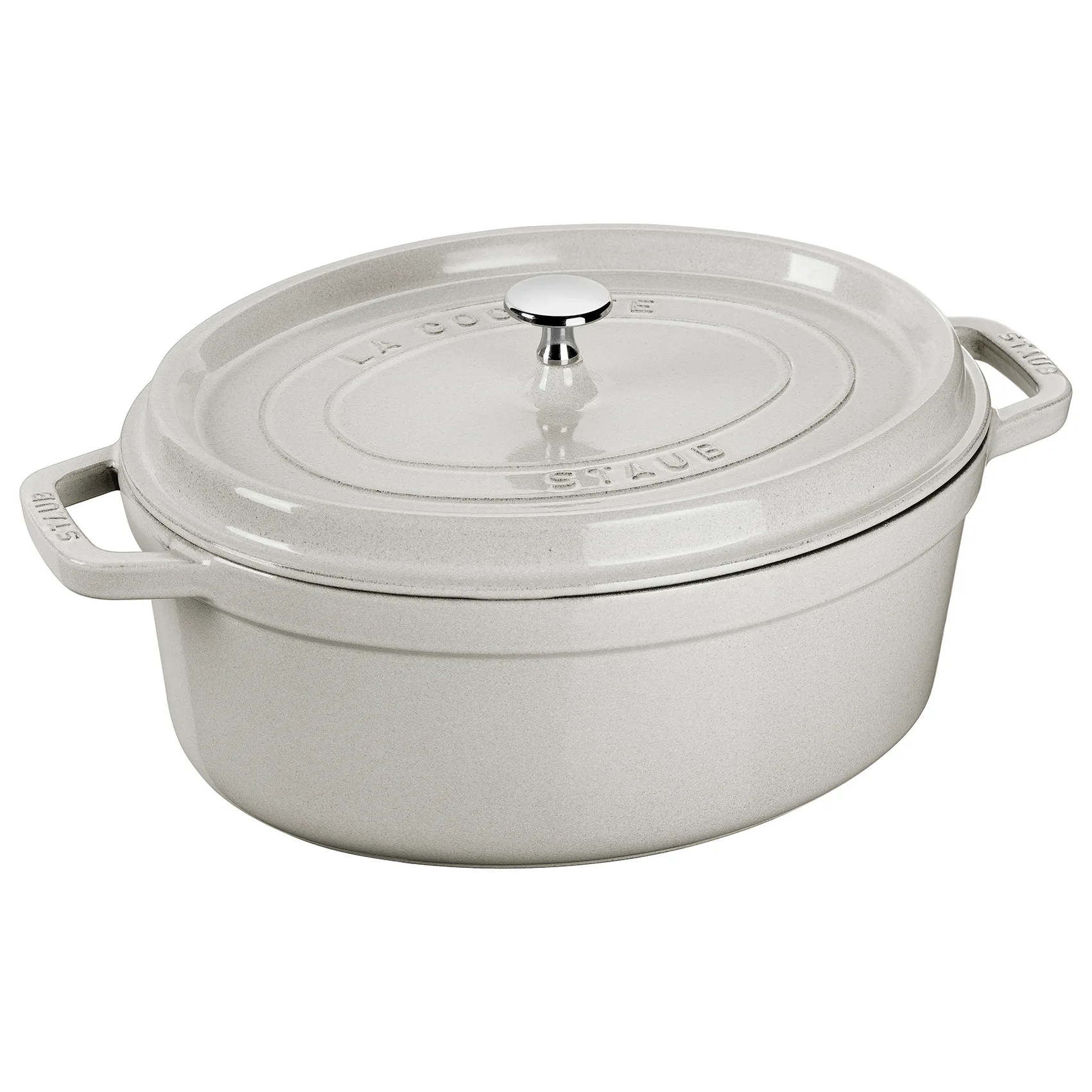 Staub White Truffle stoofpan ovaal, 5,5 l STAUB