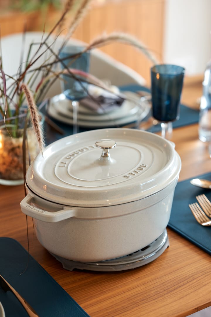 Staub White Truffle stoofpan ovaal, 5,5 l STAUB