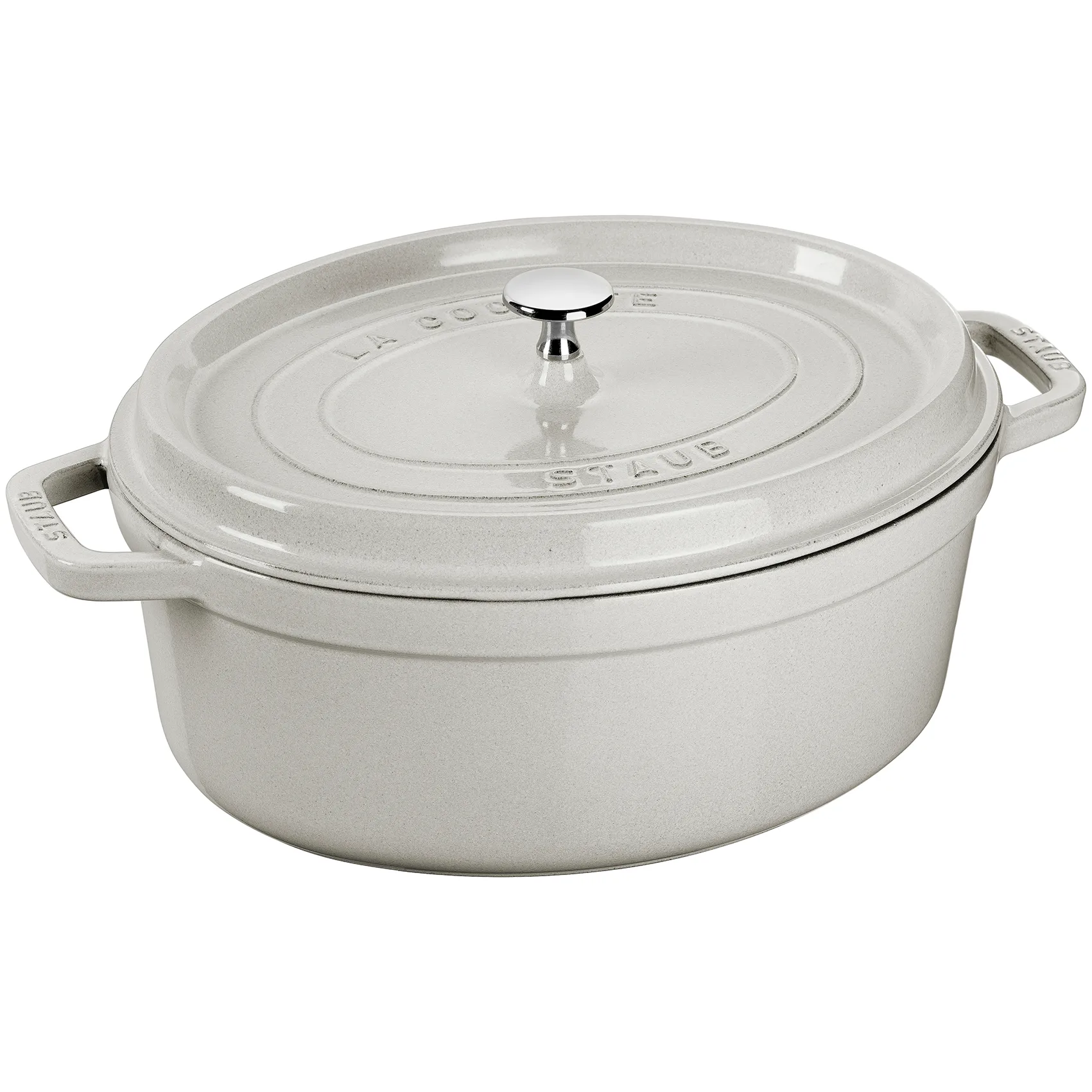 Staub White Truffle stoofpan ovaal, 8 l STAUB