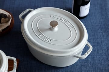 Staub White Truffle stoofpan ovaal - 8 l - STAUB