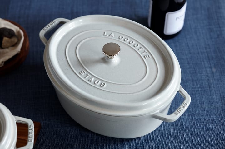 Staub White Truffle stoofpan ovaal, 8 l STAUB