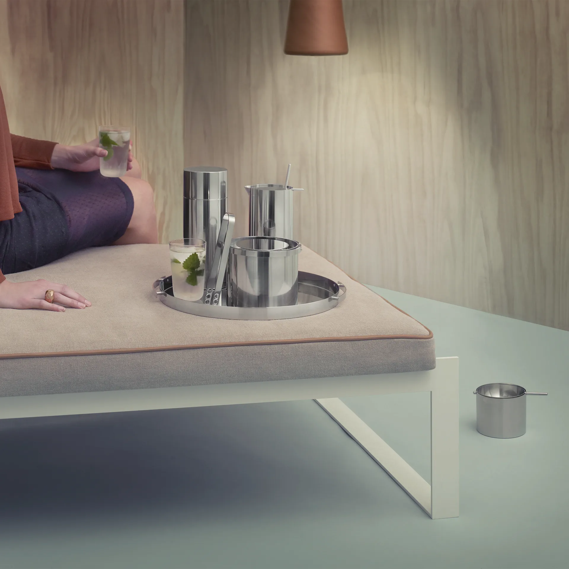 AJ cylinda-line cocktail shaker 0,75 l, Roestvrij Stelton