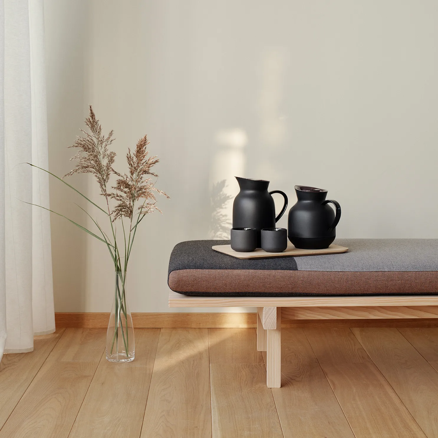 Amphora glazen inzetdeel voor thermoskan, Thee Stelton