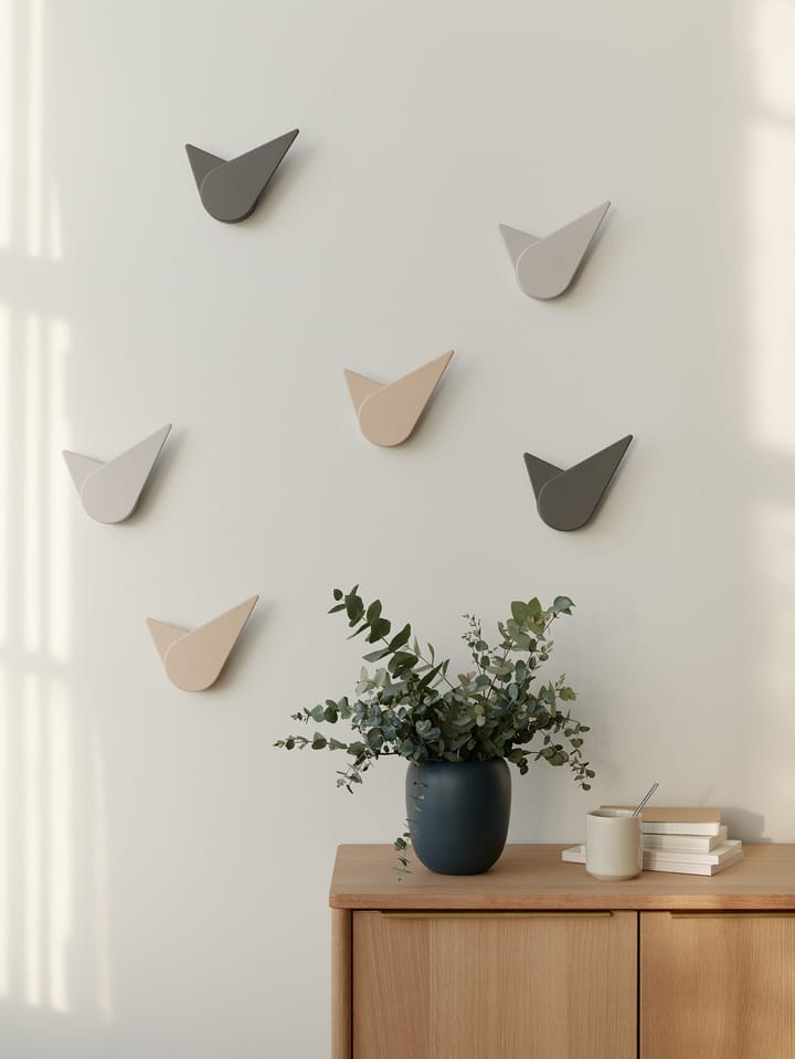 Birdie wandklok 19,5 cm, Light grey Stelton
