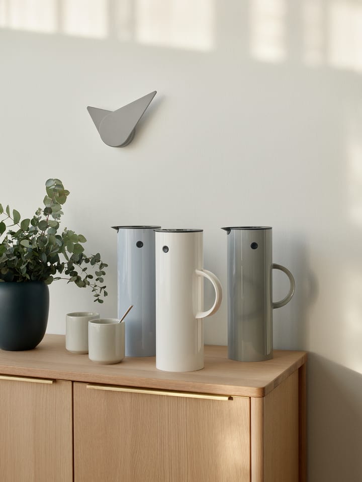 Birdie wandklok 19,5 cm, Light grey Stelton