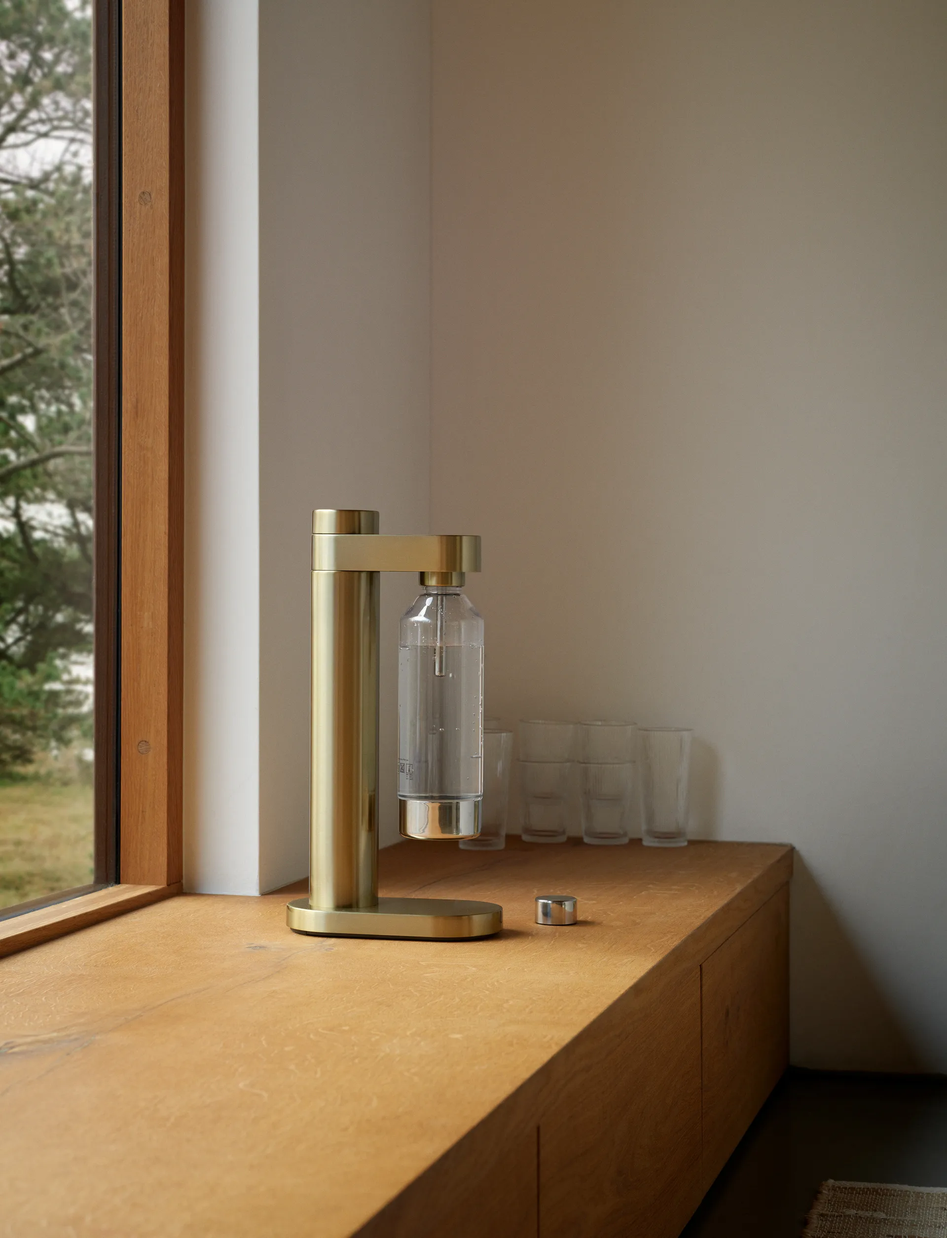 Brus bruiswatermachine, Brushed brass Stelton