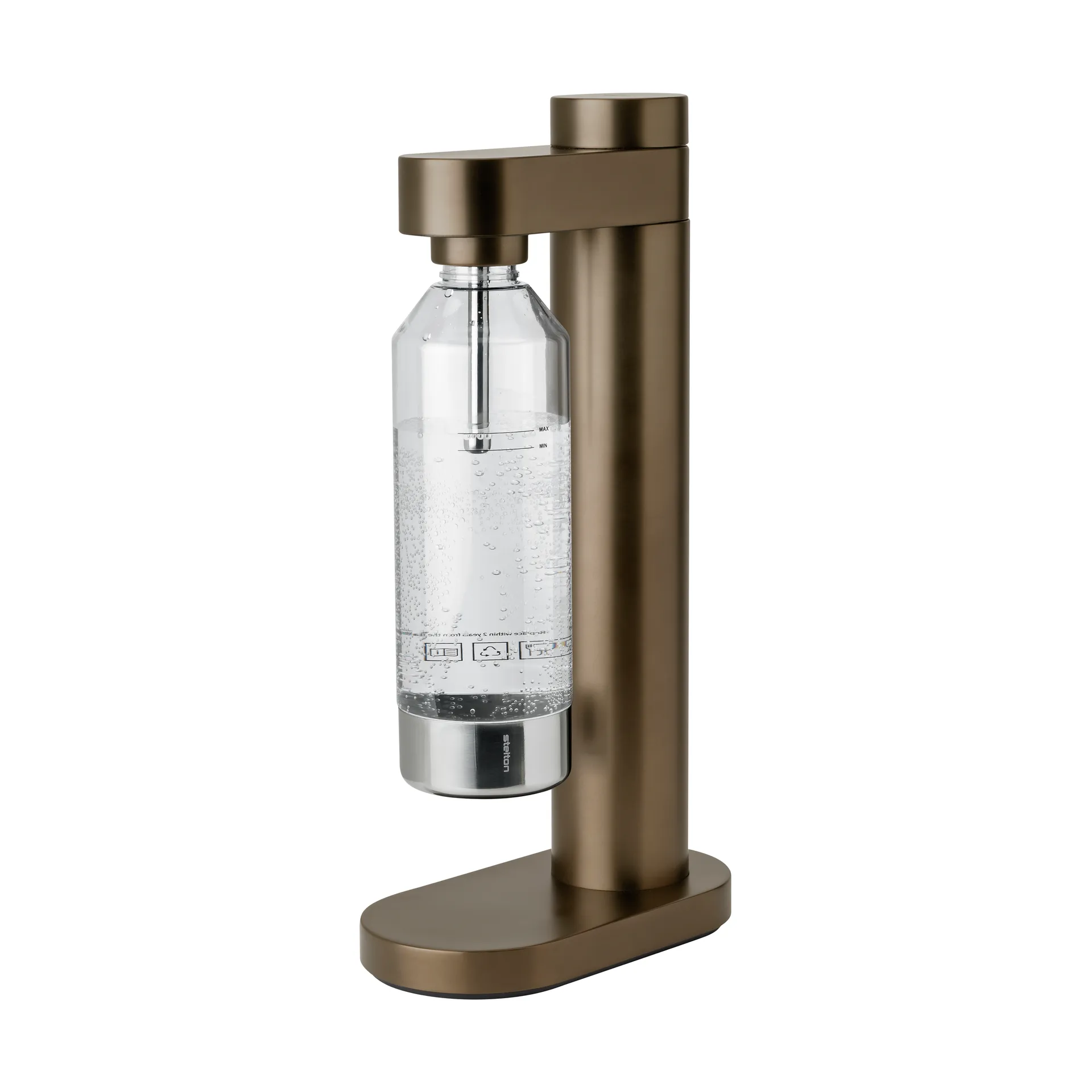 Brus bruiswatermachine, Dark brown metallic Stelton