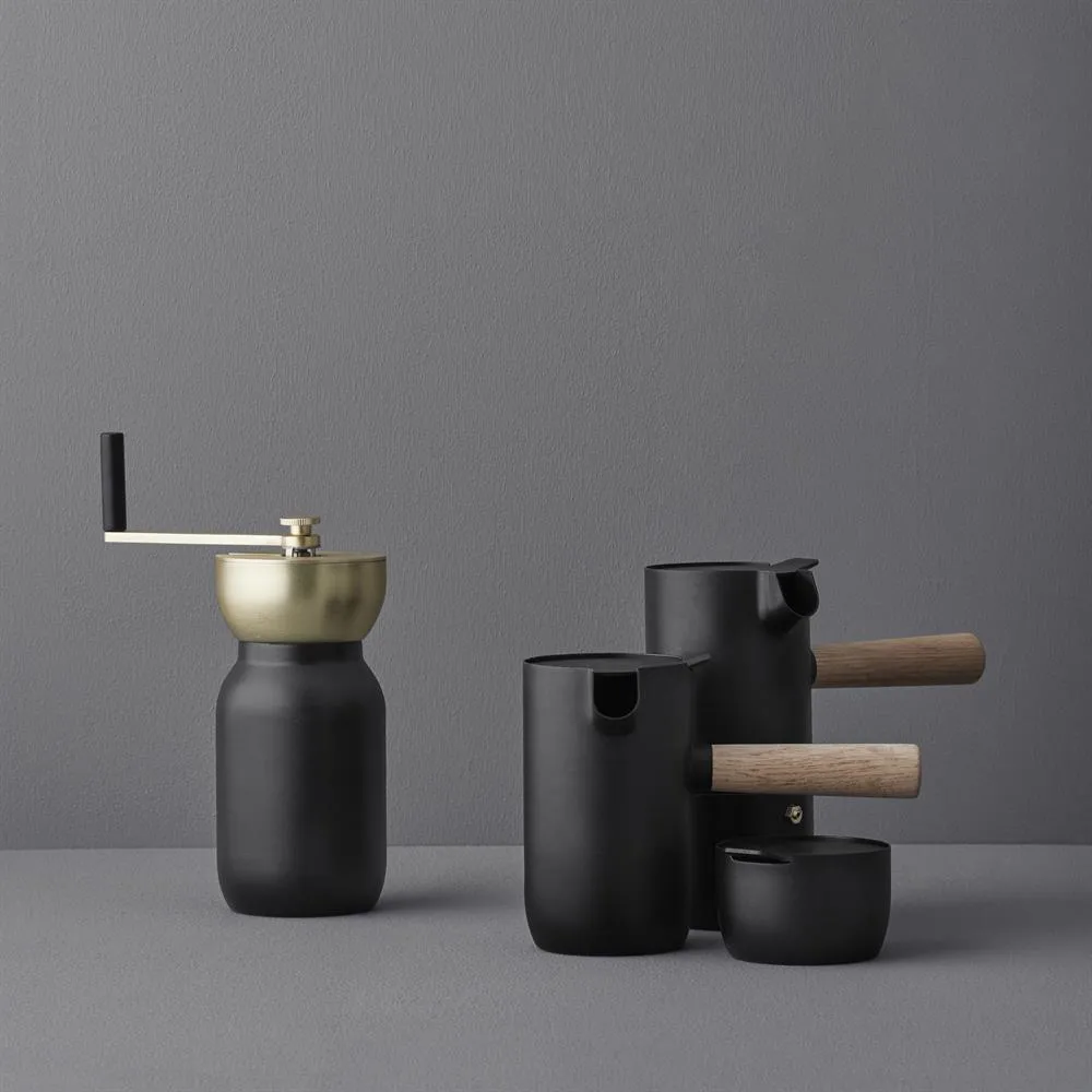 Collar koffiemolen, zwart-messing Stelton