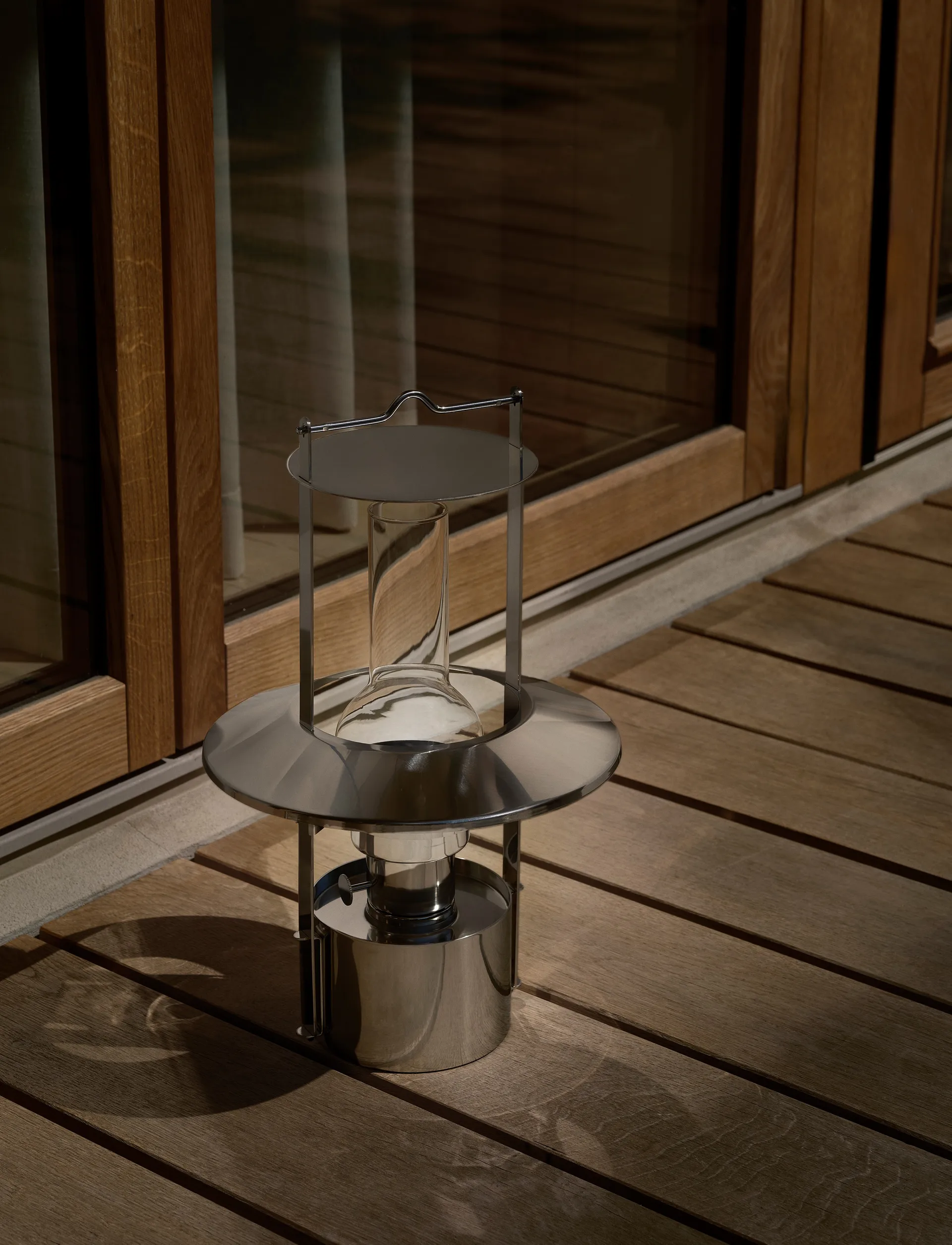 EM draagbare scheepslamp 43 cm., Steel Stelton