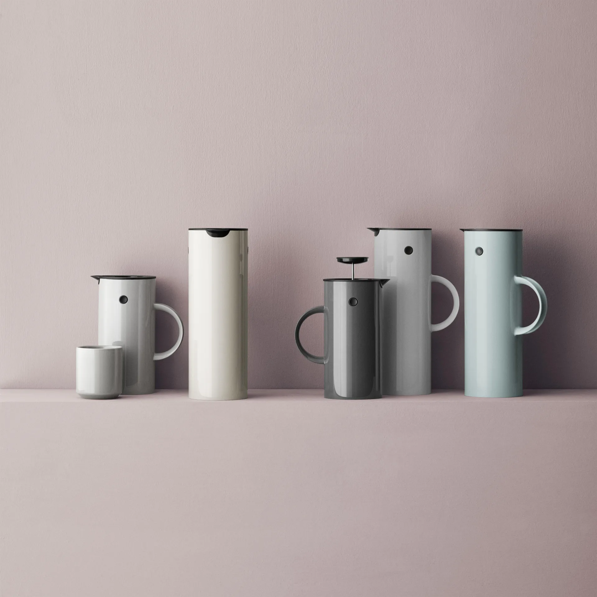 EM77 Stelton thermoskan 1 l., dusty green (groen) Stelton