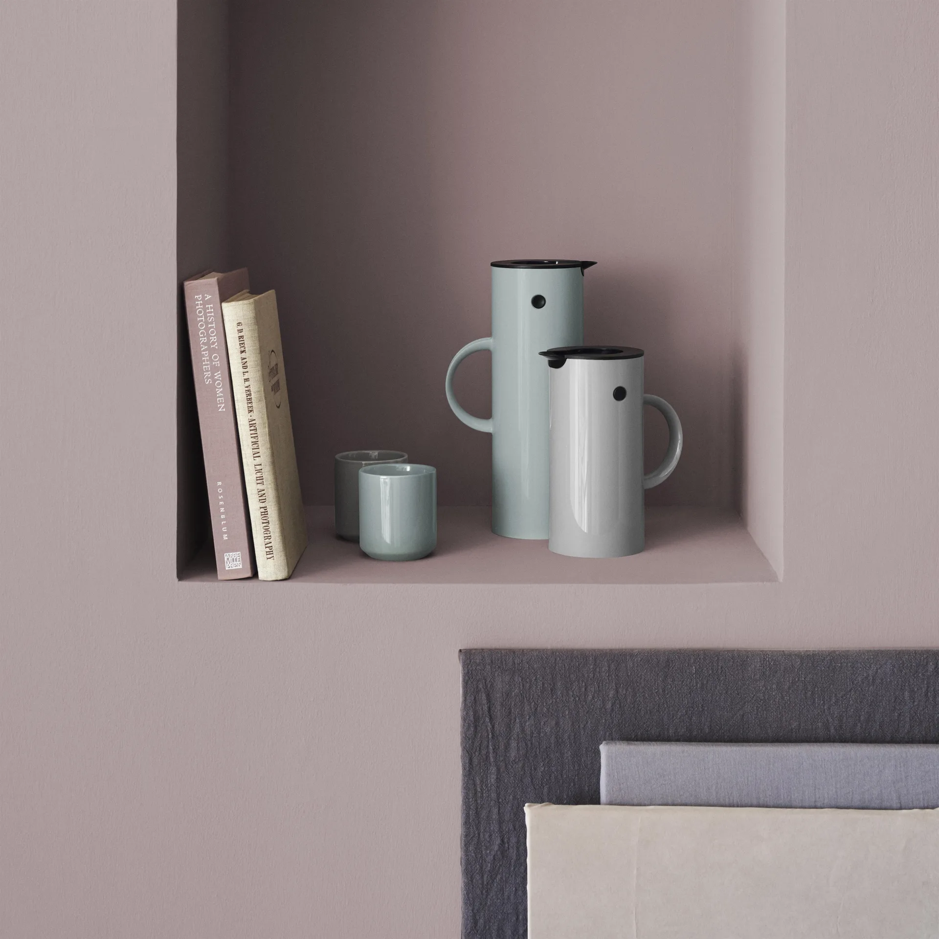 EM77 Stelton thermoskan 1 l., dusty green (groen) Stelton