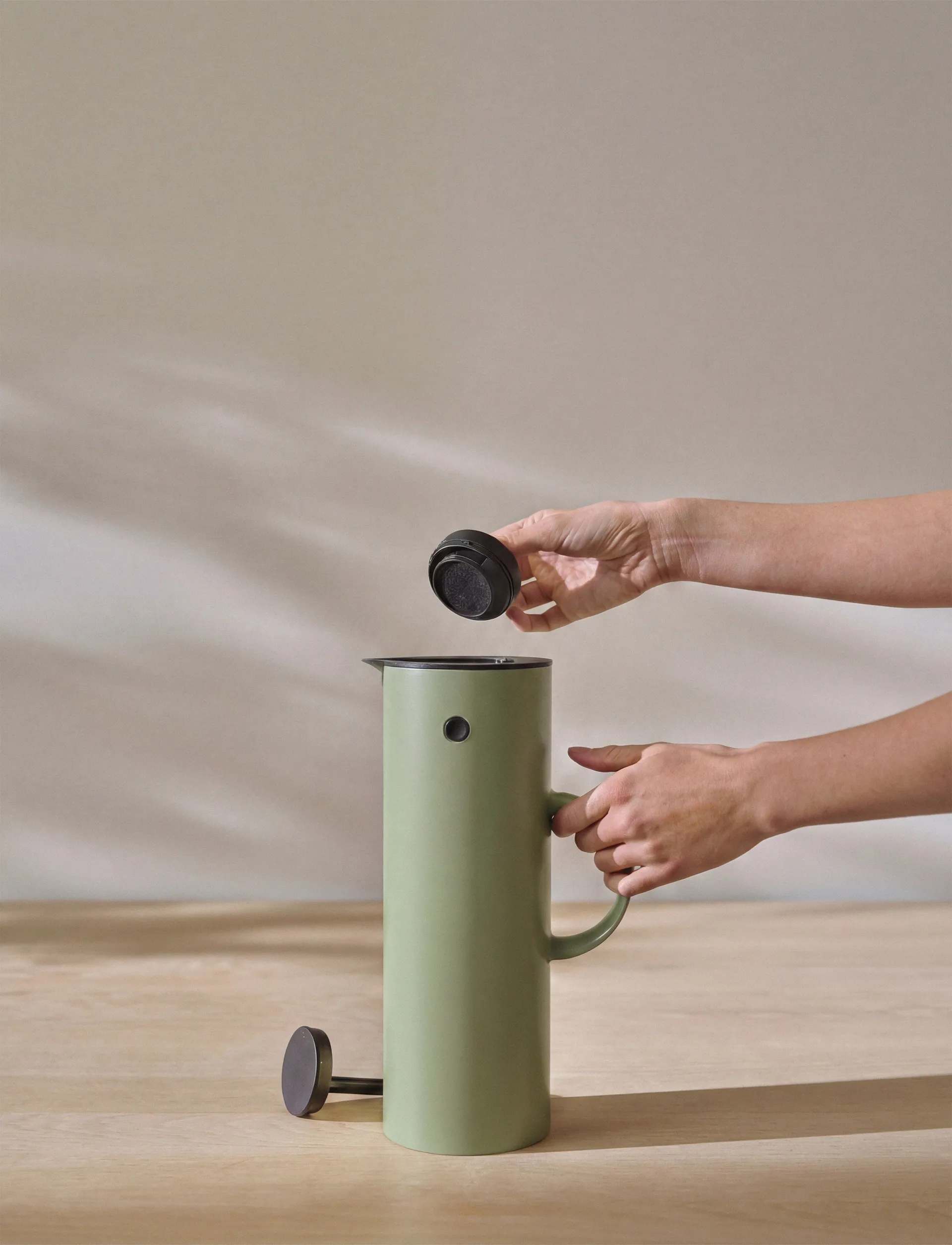 EM77 Stelton thermoskan 1 l., Soft fern green Stelton