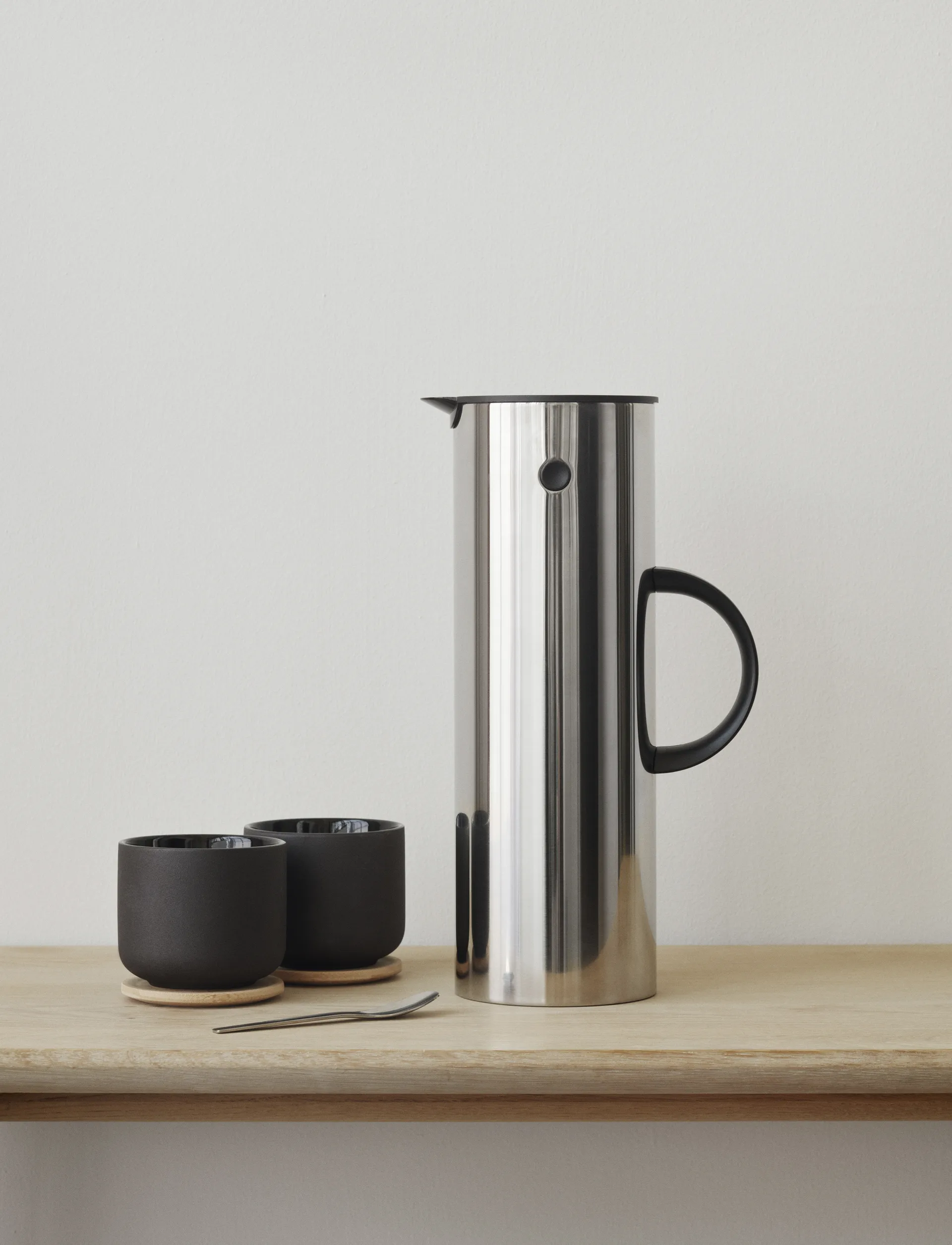 EM77 Stelton thermoskan 1 l., stainless steel (roestvrij staal) Stelton