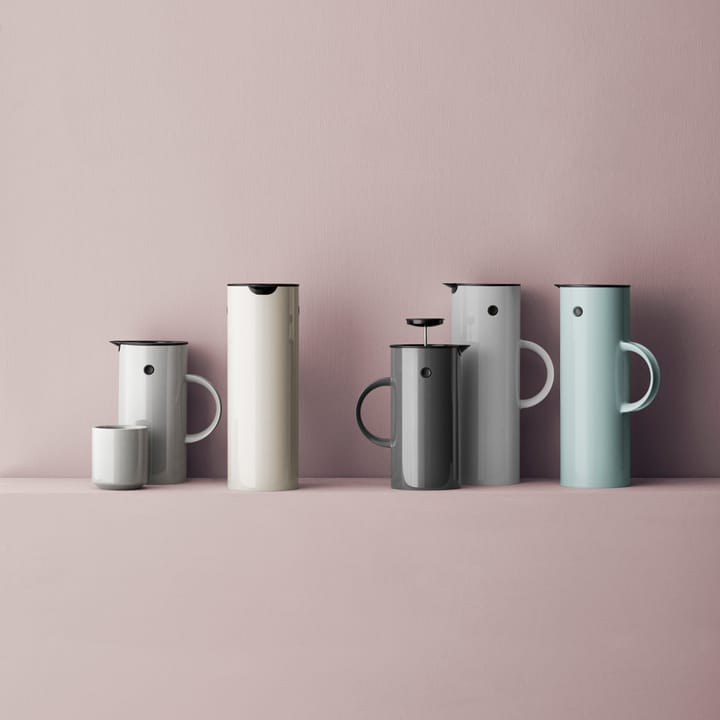 EM77 Stelton thermoskan 1 l., white shiny (wit glanzend) Stelton