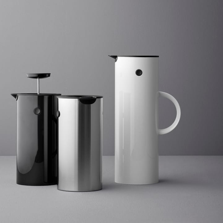 EM77 Stelton thermoskan 1 l., white shiny (wit glanzend) Stelton