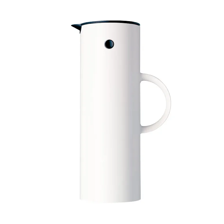 EM77 Stelton thermoskan 1 l., white shiny (wit glanzend) Stelton