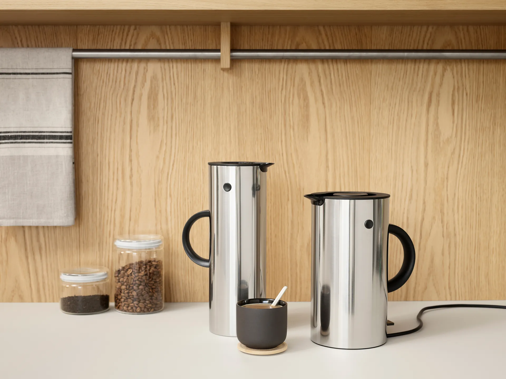 EM77 waterkoker 1,5 L, Staal Stelton