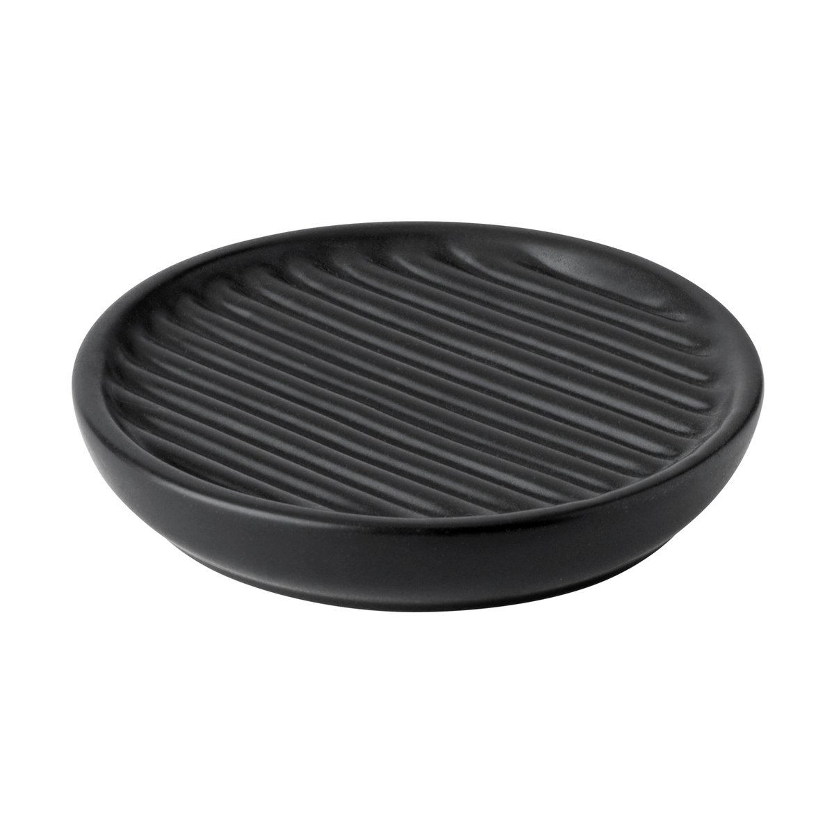 Stelton Fjord zeepbakje o11 cm Black | Scandinavisch Interieur | Zeeppompen & -schaaltjes | Zwart