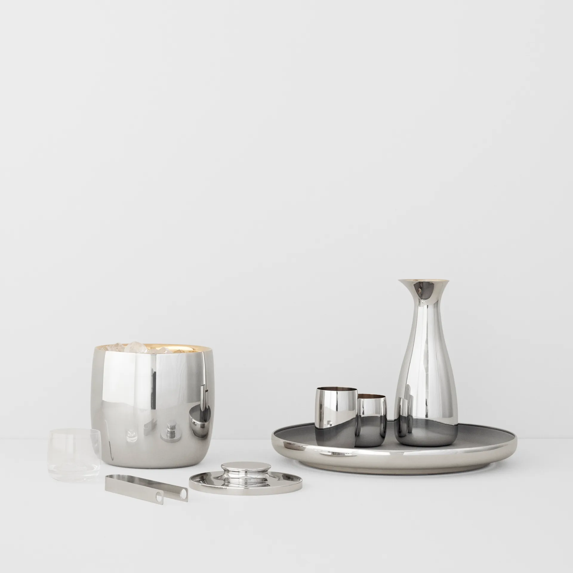 Foster dienblad Ø 40 cm, Roestvrij staal Stelton